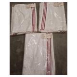 Bistro Kitchen Towels, Red Striped