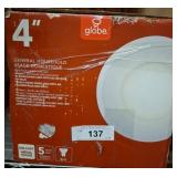 Globe 4-Inch Household Usage Lights (5-Pack)