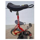 Red Unicycle With Chain Drive and Pedals