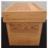 Wooden Insulated Box With Metal-Lined Interior