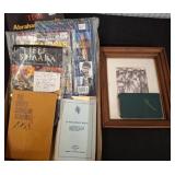 Military Books and Framed Photo