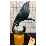 Bronze Bird Sculpture on Resin Base