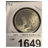 1922 US Peace Silver Dollar Coin
