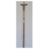 Metal Crucifix on Wooden Staff