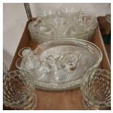 Clear Glassware With Gold-Accented Pieces