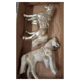 Two Cast Metal Horse Figures