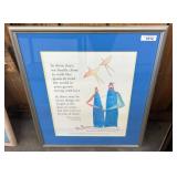 Framed Art Print With Inspirational Text