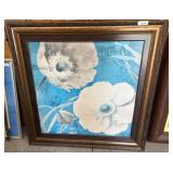 Framed Floral Canvas Print by Lisa Audit