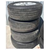 Four Dodge Wheels with Tires