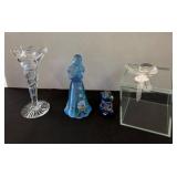 Art Glass Figures and Vase