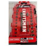 Craftsman 24-Piece Gunmetal Chrome Socket Set
