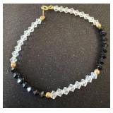 14K Gold and Crystal Beaded Bracelet