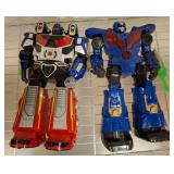 Plastic Action Figures with Robot Motif