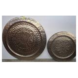 Round Embossed Metal Wall Decor