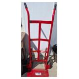 Red Steel Hand Truck With Flag Sticker