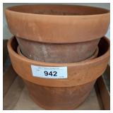 Stacked Terracotta Flower Pots