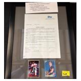 Charles Nagy Autographed Cards and TOPPS Contract