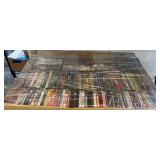Pallet of Mixed DVDs on Wrapped Cart
