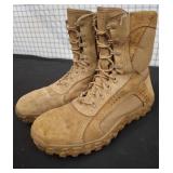 Coyote Brown Steel Toe Military Boots, Size 10.5M
