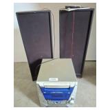 RCA 5-Disc Changer With Speakers and Remote