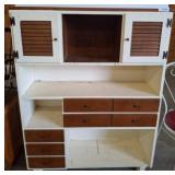 Wooden Cabinet with Two Doors and Five Drawers