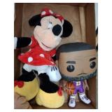 Plush Minnie Mouse and Pop Basketball Figurine