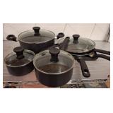 T-fal Nonstick Cookware Set with Glass Lids