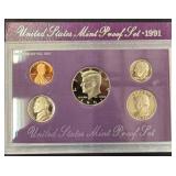 1991 United States Mint Proof Coin Set