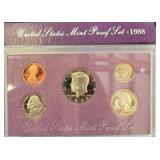 1988 United States Mint Proof Coin Set