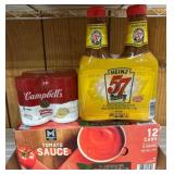 Food Lot With Sauces and Soup