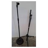 Two Adjustable On-Stage Microphone Stands