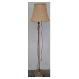 Metal Floor Lamp with Fabric Shade
