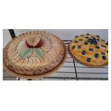 Ceramic Pie-Shaped Decorative Dishes