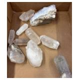 Quartz and Amethyst Crystal Specimens