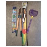 Yard Tools, Kite, and Turtle Kite Combo