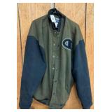 Champion Green and Black Varsity Jacket 2xl