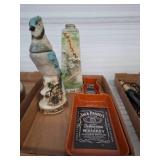 Ceramic Figurines decanters and Jack Daniel