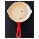 Griswold No. 3 Red Enamel Cast Iron Skillet