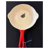 Griswold #4 Red Enamel Cast Iron Skillet
