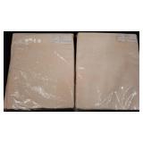 Two Beige Jacquard Tablecloths, 60x100 Inches Each