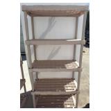 Plastic Freestanding Storage Shelving Unit