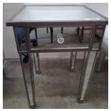 Mirrored Side Table with Single Drawer