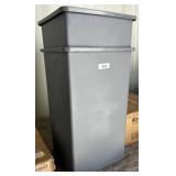 Gray Plastic Trash Cans