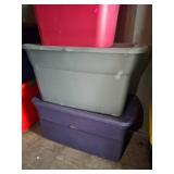 Stack of Sterilite Plastic Storage Containers