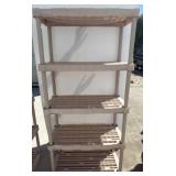 Plastic Freestanding Storage Shelving Unit