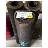 Three Rolls of Tar Paper for Roofing or Insulation