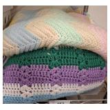Crochet Blankets in Pastel Tones