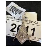 Sterling Silver Masonic-Inspired Pendant