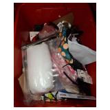 Bin of Assorted Accessories and Decorations