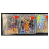 3 Kobe Bryant Basketball Trading Cards